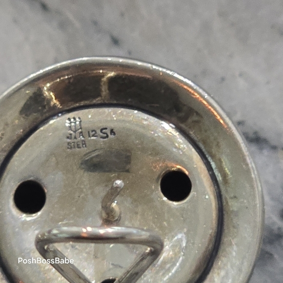 James Avery Sterling Silver 925 Dome Clip-On Earrings 1" Round Statement Studs - Picture 5 of 7